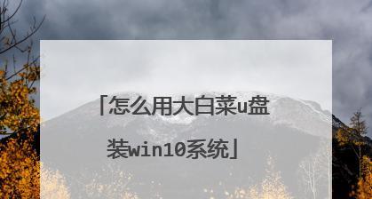 从U盘启动教程（简单易懂的教程，让你轻松学会使用大白菜从U盘启动）