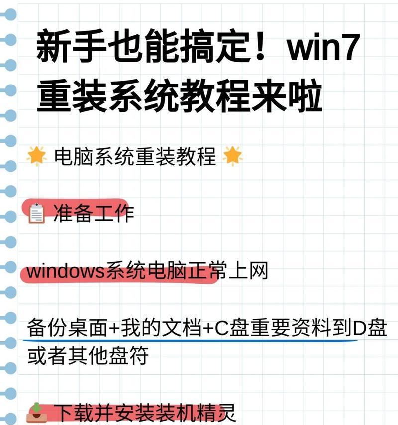 使用U盘重新安装Win7系统的完整教程（步骤详解、技巧分享，轻松搞定重装系统）